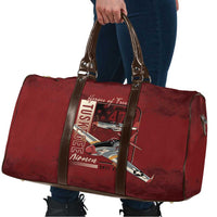 Tuskegee Airmen Spit Fire 477th Travel Bag Crimson Grunge - Wonder Print Shop