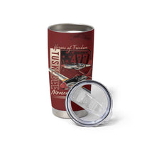 Tuskegee Airmen Spit Fire 477th Tumbler Cup Crimson Grunge - Wonder Print Shop