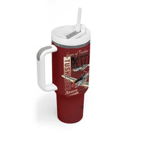 Tuskegee Airmen Spit Fire 477th Tumbler With Handle Crimson Grunge - Wonder Print Shop