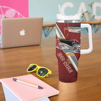 Tuskegee Airmen Spit Fire 477th Tumbler With Handle Crimson Grunge - Wonder Print Shop