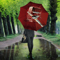 Tuskegee Airmen Spit Fire 477th Umbrella Crimson Grunge - Wonder Print Shop