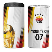 Germany Custom WC2026 Die Nationalelf 4 in 1 Can Cooler Tumbler - Wonder Print Shop