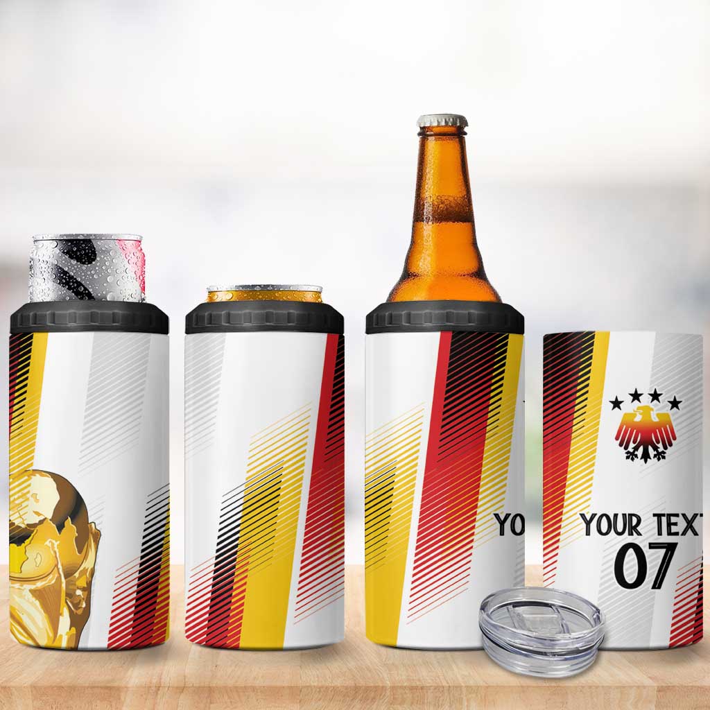 Germany Custom WC2026 Die Nationalelf 4 in 1 Can Cooler Tumbler - Wonder Print Shop