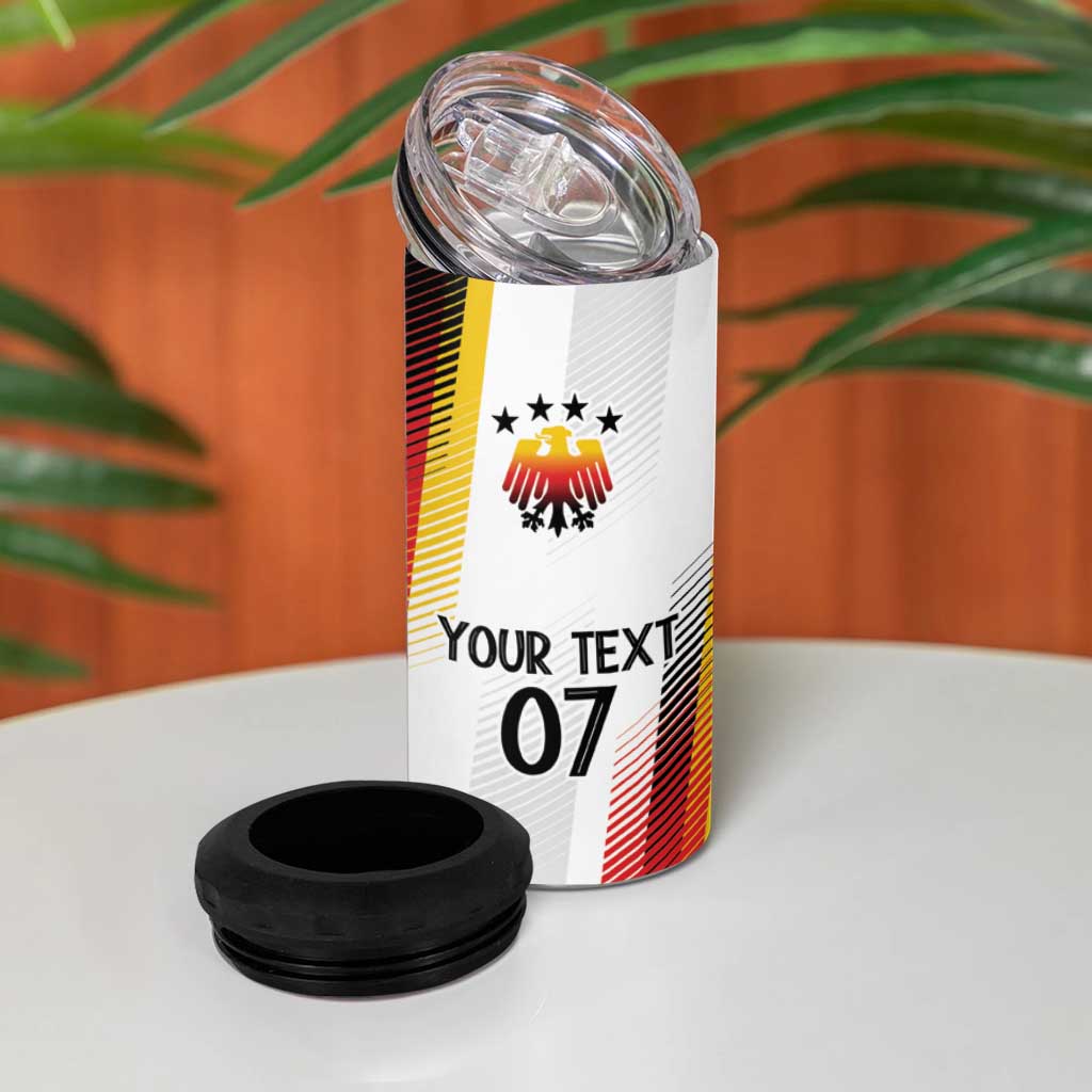 Germany Custom WC2026 Die Nationalelf 4 in 1 Can Cooler Tumbler - Wonder Print Shop