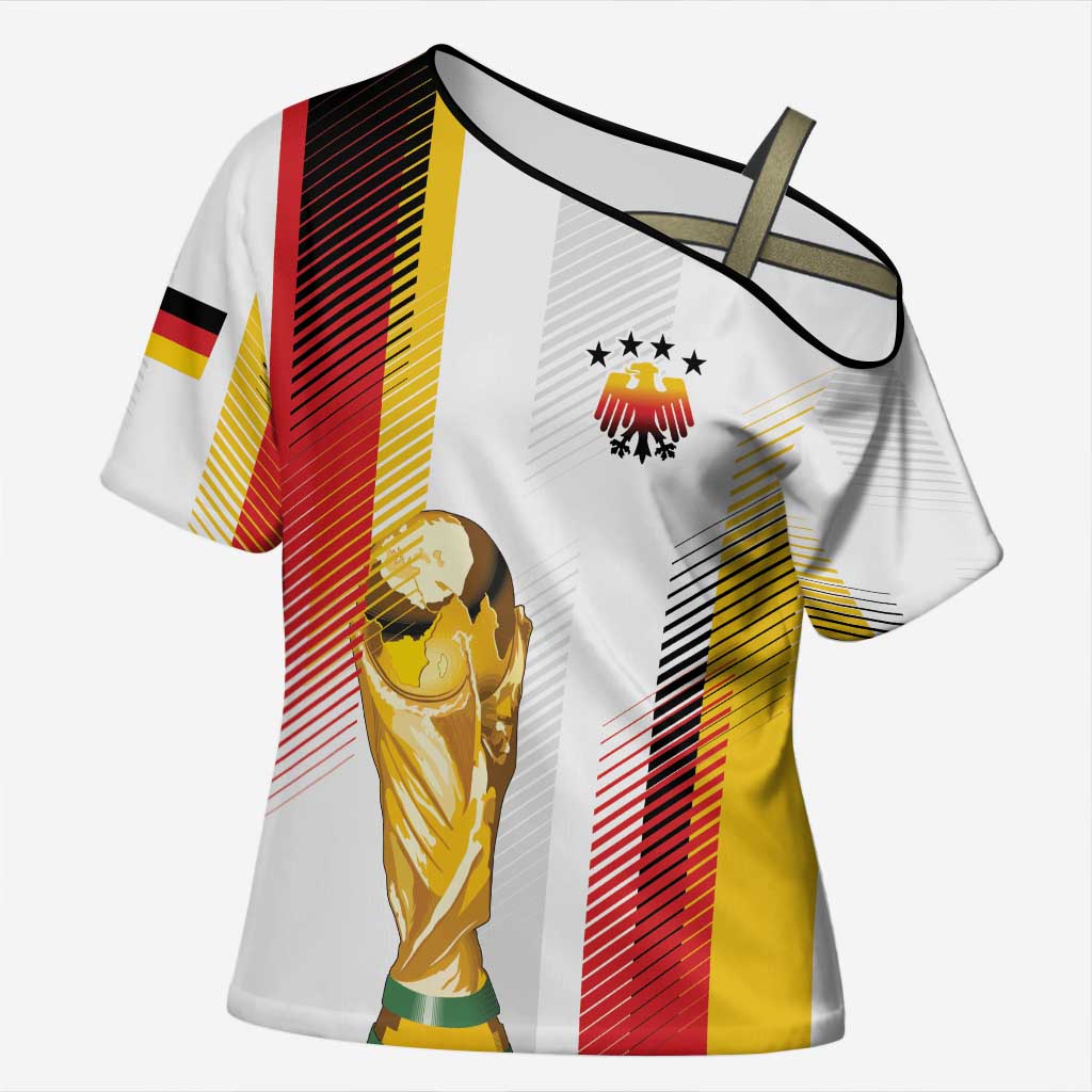 Germany Custom WC2026 Die Nationalelf Cross Shoulder Shirt - Wonder Print Shop