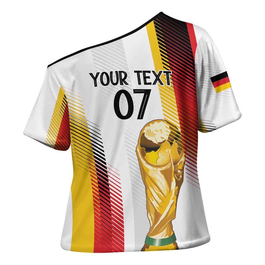 Germany Custom WC2026 Die Nationalelf Cross Shoulder Shirt - Wonder Print Shop