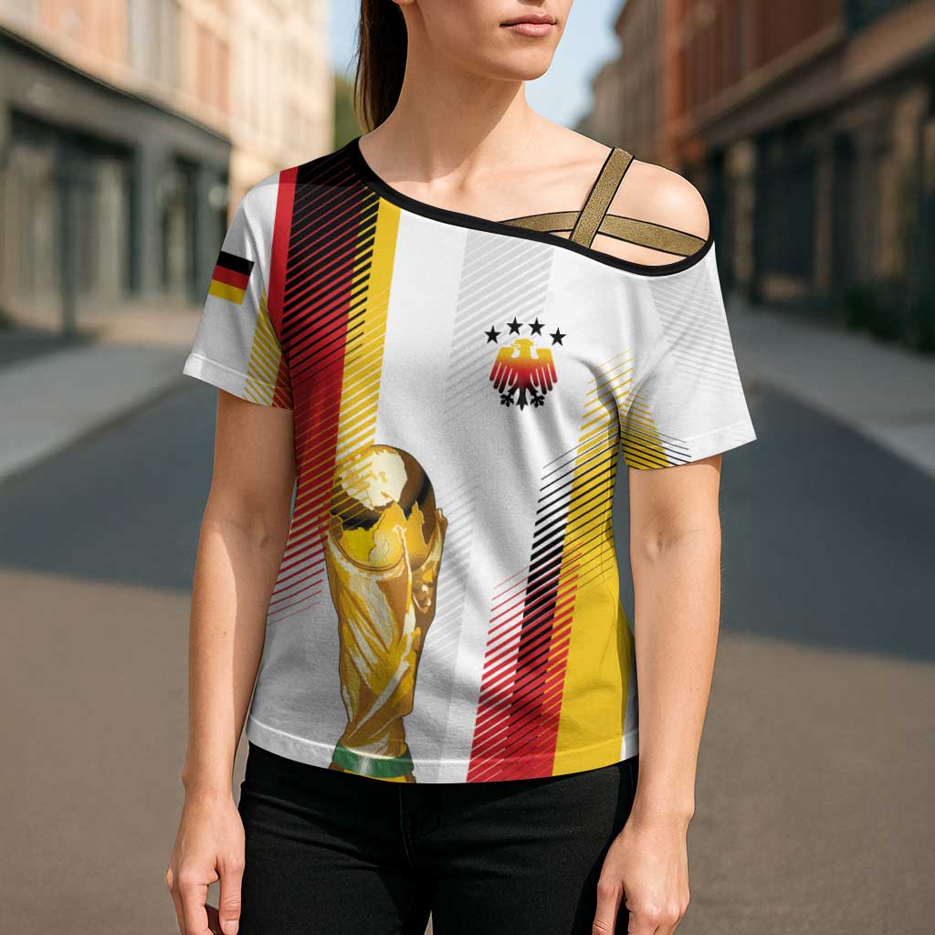 Germany Custom WC2026 Die Nationalelf Cross Shoulder Shirt - Wonder Print Shop