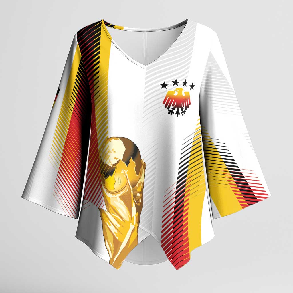 Germany Custom WC2026 Die Nationalelf Kimono Sleeve Blouse - Wonder Print Shop