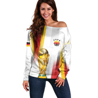 Germany Custom WC2026 Die Nationalelf Off Shoulder Sweater - Wonder Print Shop