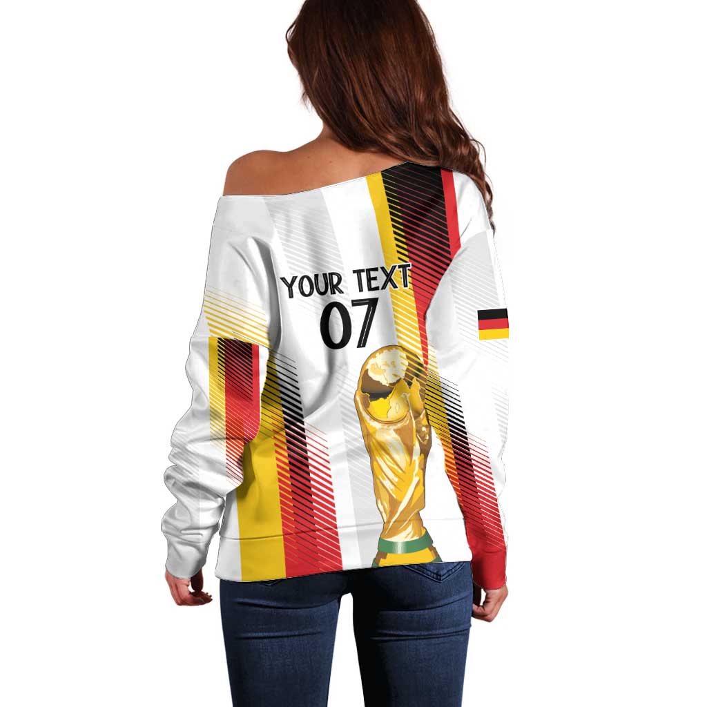 Germany Custom WC2026 Die Nationalelf Off Shoulder Sweater - Wonder Print Shop