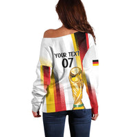 Germany Custom WC2026 Die Nationalelf Off Shoulder Sweater - Wonder Print Shop