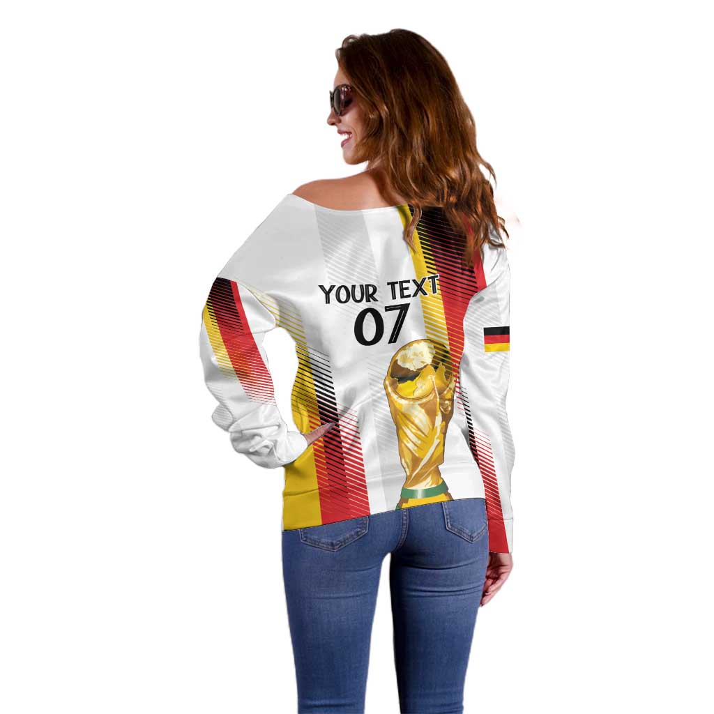 Germany Custom WC2026 Die Nationalelf Off Shoulder Sweater - Wonder Print Shop