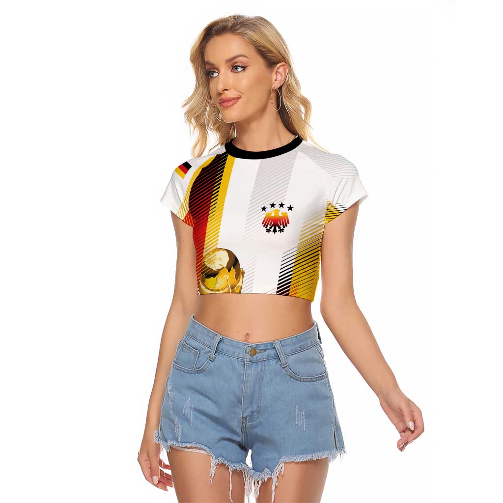 Germany Custom WC2026 Die Nationalelf Raglan Cropped T Shirt - Wonder Print Shop