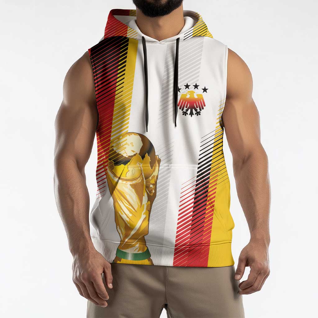 Germany Custom WC2026 Die Nationalelf Sleeveless Hoodie - Wonder Print Shop