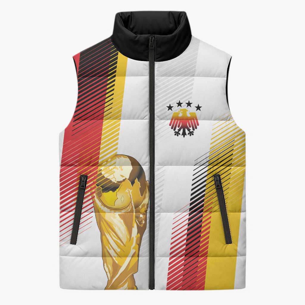 Germany Custom WC2026 Die Nationalelf Sleeveless Puffer Jacket - Wonder Print Shop