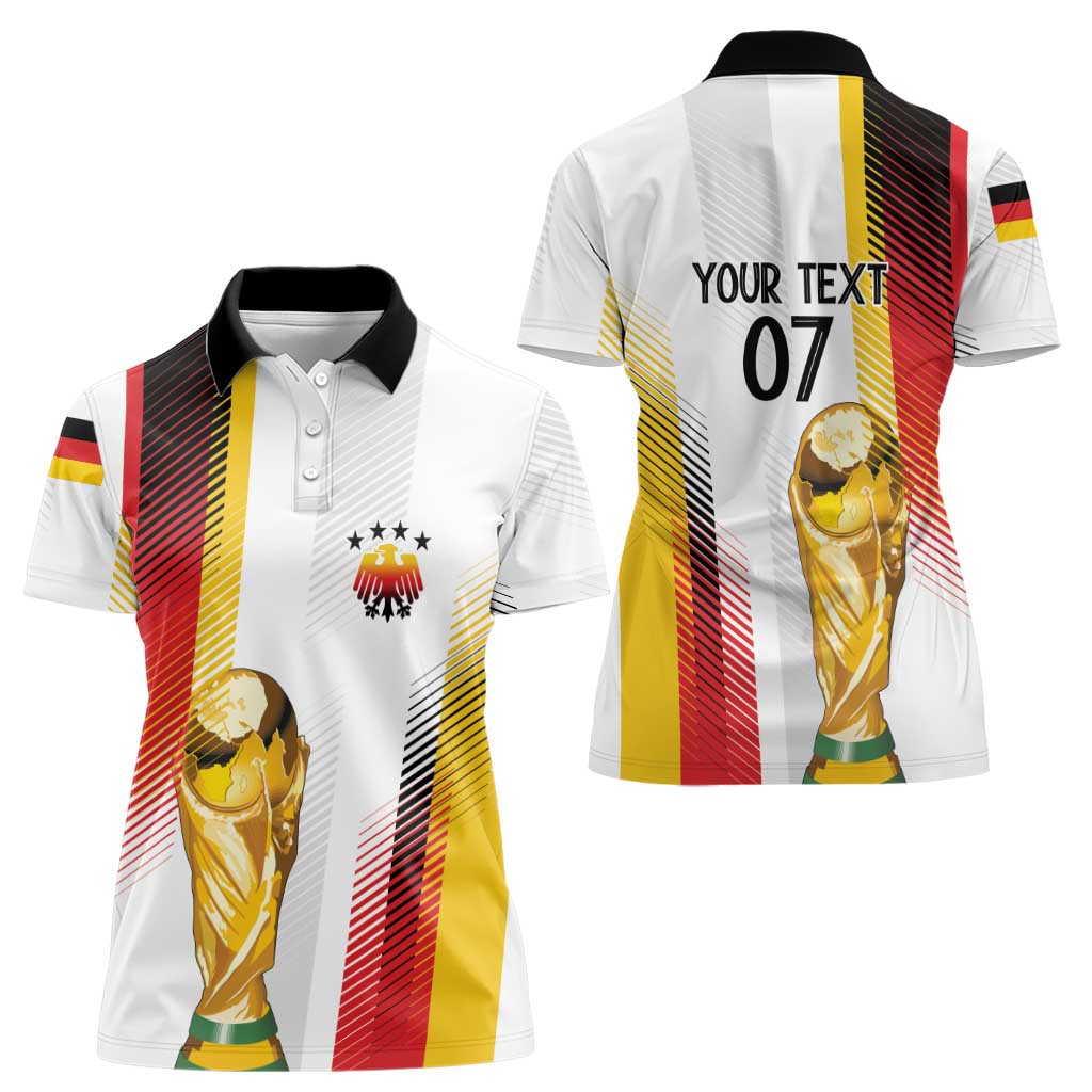 Germany Custom WC2026 Die Nationalelf Women Polo Shirt - Wonder Print Shop