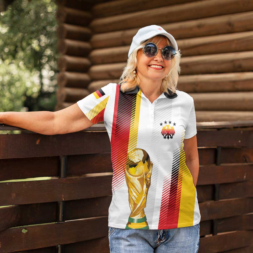 Germany Custom WC2026 Die Nationalelf Women Polo Shirt - Wonder Print Shop