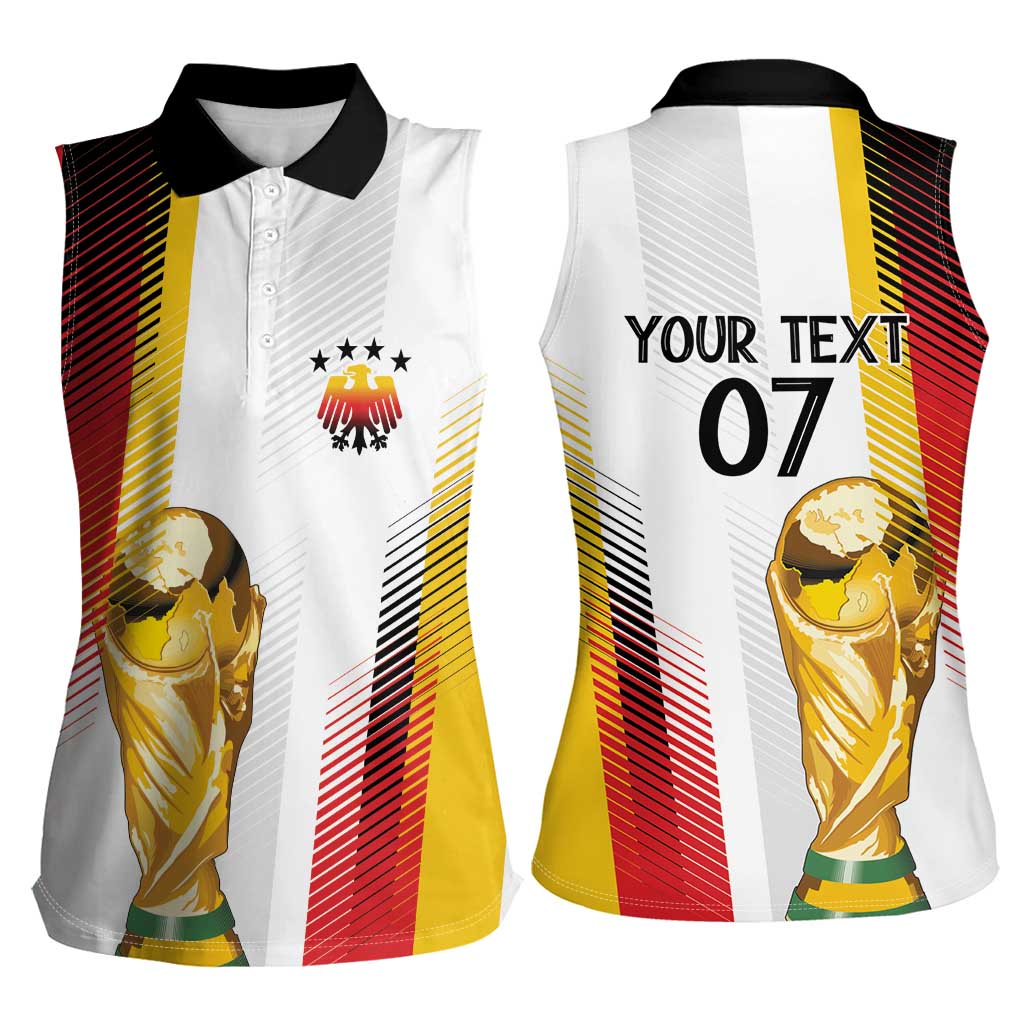 Germany Custom WC2026 Die Nationalelf Women Sleeveless Polo Shirt - Wonder Print Shop