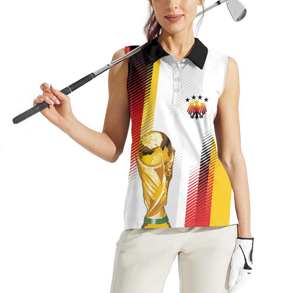 Germany Custom WC2026 Die Nationalelf Women Sleeveless Polo Shirt - Wonder Print Shop