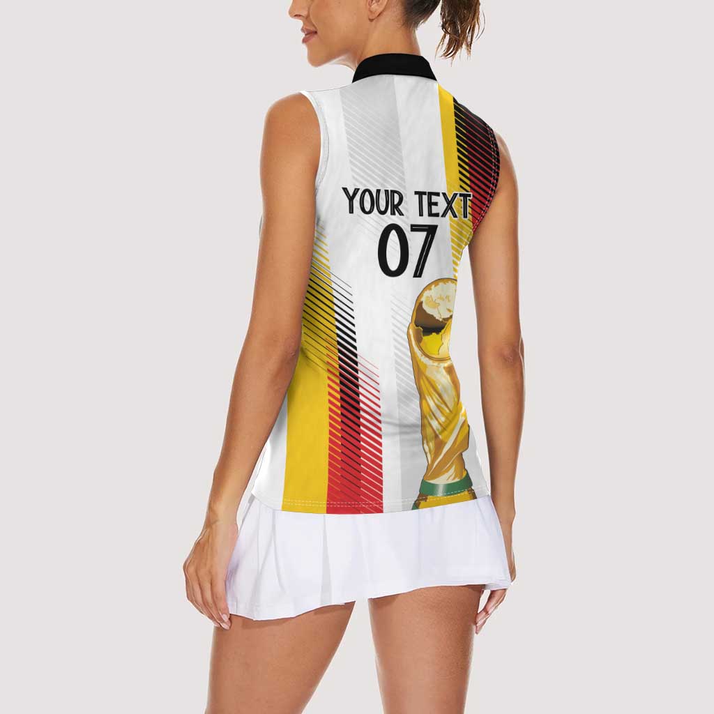 Germany Custom WC2026 Die Nationalelf Women Sleeveless Polo Shirt - Wonder Print Shop
