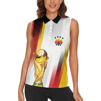 Germany Custom WC2026 Die Nationalelf Women Sleeveless Polo Shirt - Wonder Print Shop