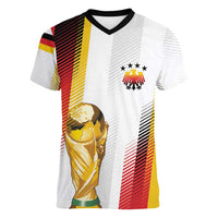 Germany Custom WC2026 Die Nationalelf Women V-Neck T-Shirt - Wonder Print Shop