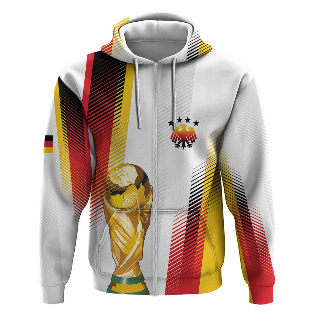 Germany Custom WC2026 Die Nationalelf Zip Hoodie - Wonder Print Shop