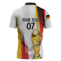 Germany Custom WC2026 Die Nationalelf Zipper Polo Shirt - Wonder Print Shop