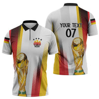 Germany Custom WC2026 Die Nationalelf Zipper Polo Shirt - Wonder Print Shop