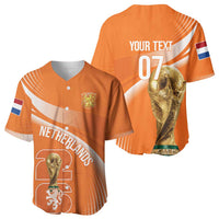 Netherlands Custom Orange Lions WC2026 Baseball Jersey - Wonder Print Shop