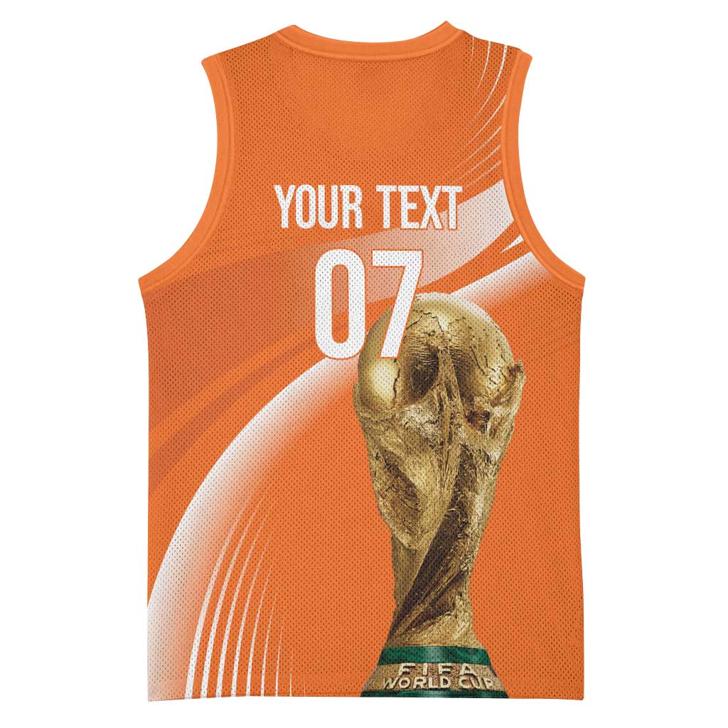 Netherlands Custom Orange Lions WC2026 Basketball Jersey - Wonder Print Shop
