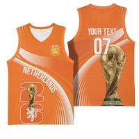 Netherlands Custom Orange Lions WC2026 Basketball Jersey - Wonder Print Shop