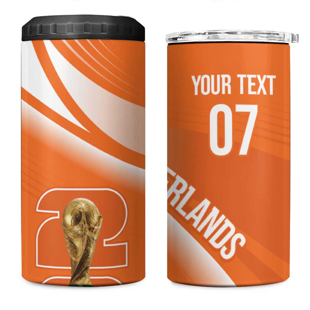 Netherlands Custom Orange Lions WC2026 4 in 1 Can Cooler Tumbler - Wonder Print Shop