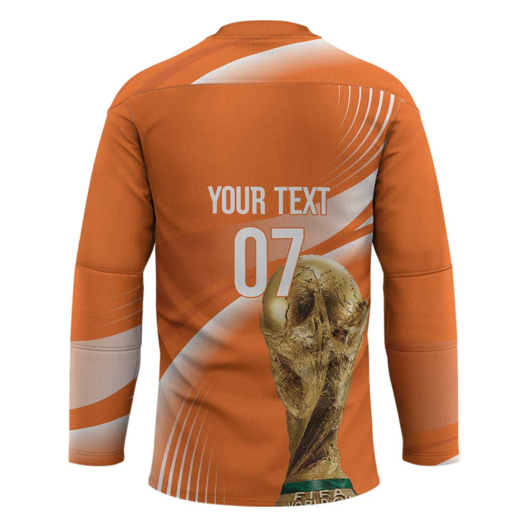 Netherlands Custom Orange Lions WC2026 Hockey Jersey - Wonder Print Shop