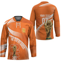 Netherlands Custom Orange Lions WC2026 Hockey Jersey - Wonder Print Shop