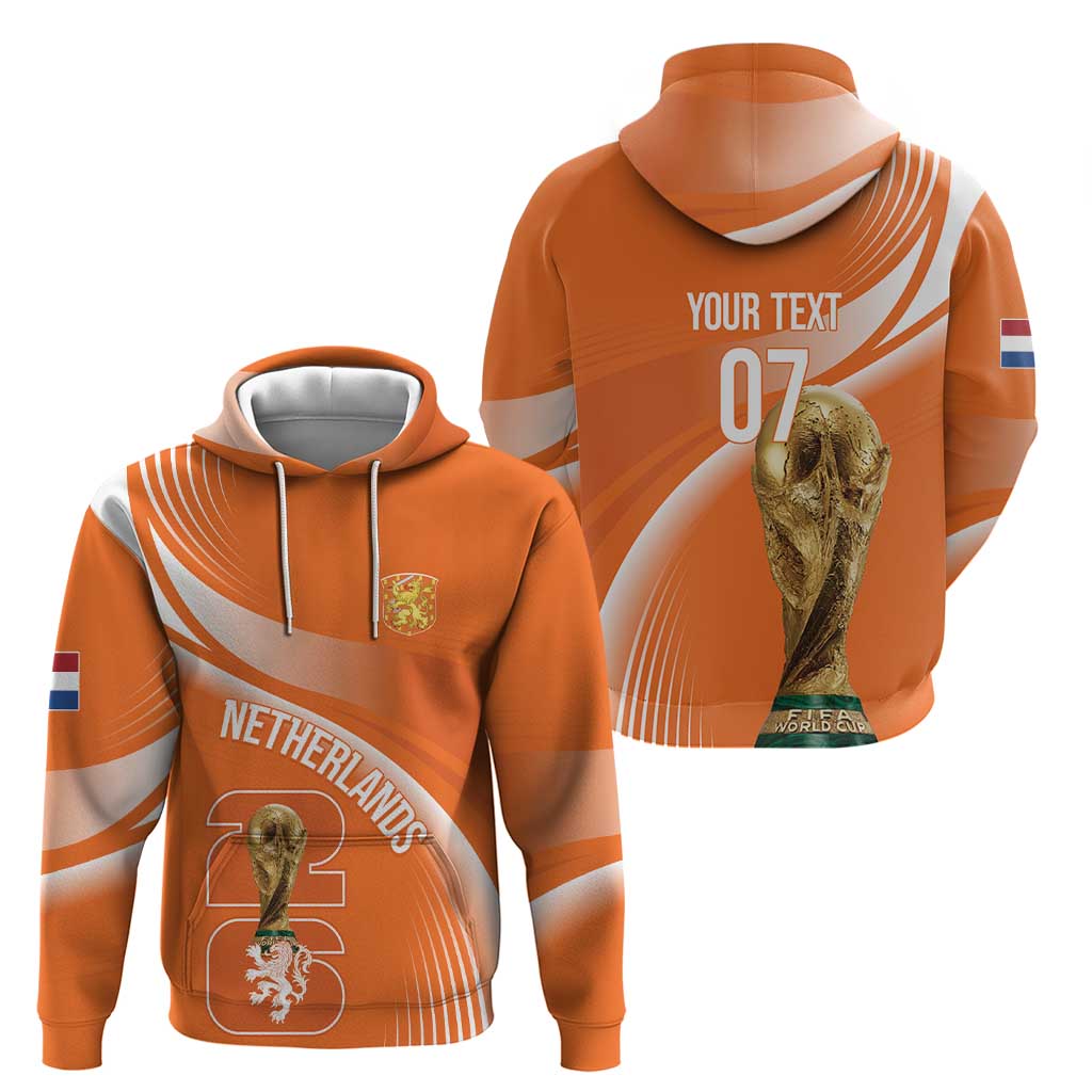Netherlands Custom Orange Lions WC2026 Hoodie - Wonder Print Shop