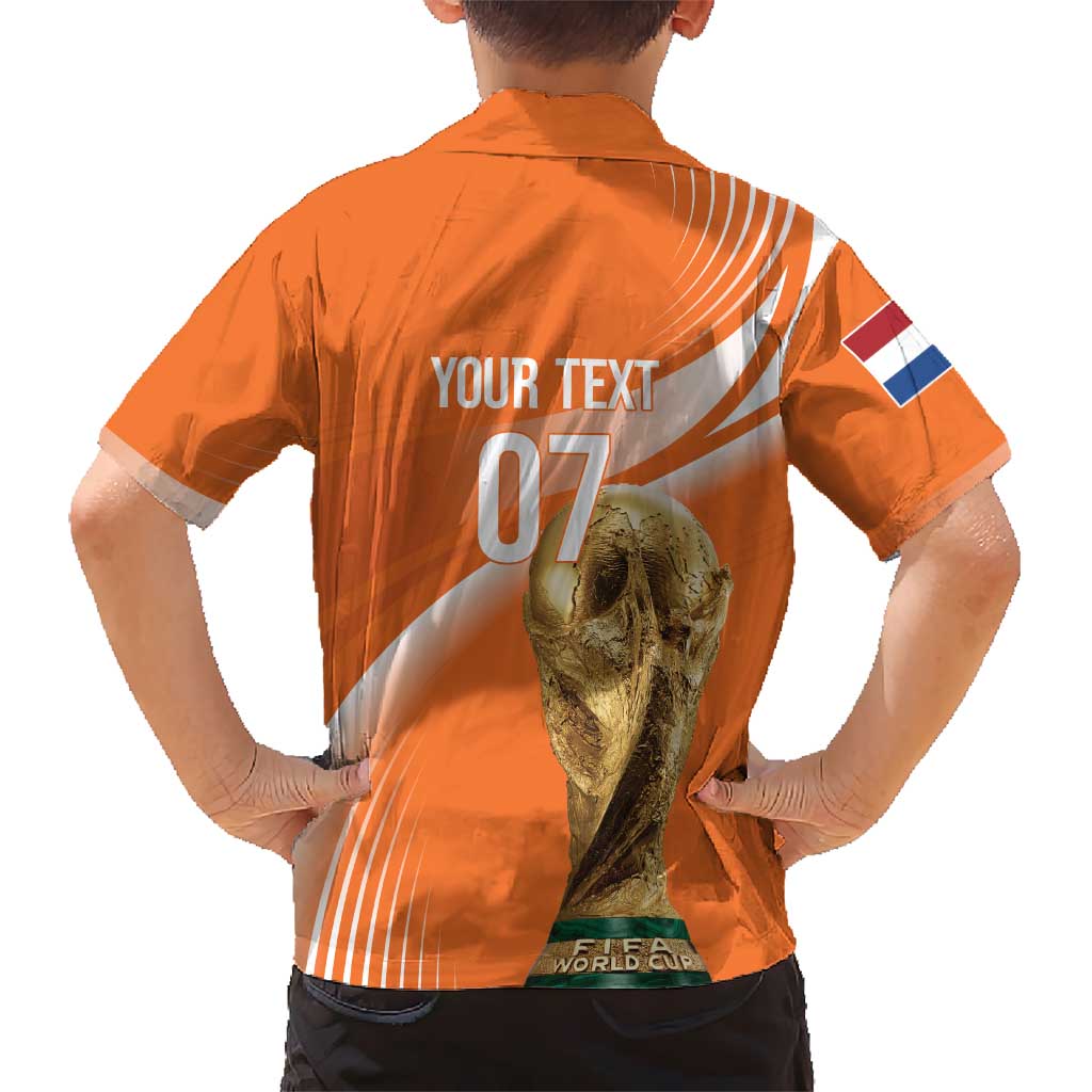 Netherlands Custom Orange Lions WC2026 Kid Hawaiian Shirt - Wonder Print Shop
