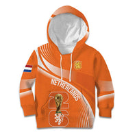 Netherlands Custom Orange Lions WC2026 Kid Hoodie - Wonder Print Shop