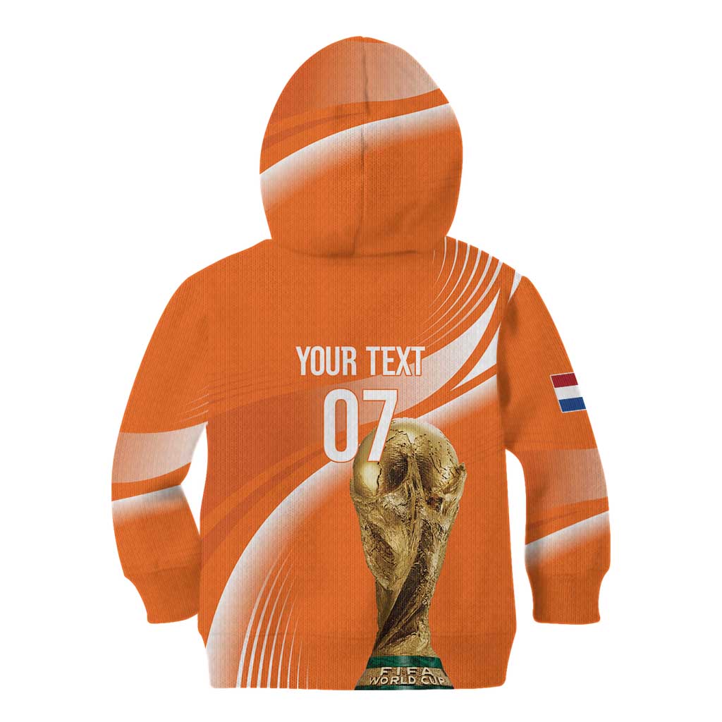 Netherlands Custom Orange Lions WC2026 Kid Hoodie - Wonder Print Shop
