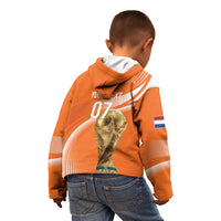 Netherlands Custom Orange Lions WC2026 Kid Hoodie - Wonder Print Shop