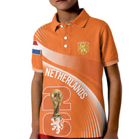 Netherlands Custom Orange Lions WC2026 Kid Polo Shirt - Wonder Print Shop