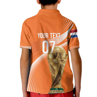 Netherlands Custom Orange Lions WC2026 Kid Polo Shirt - Wonder Print Shop