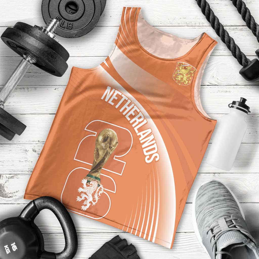 Netherlands Custom Orange Lions WC2026 Men Tank Top - Wonder Print Shop