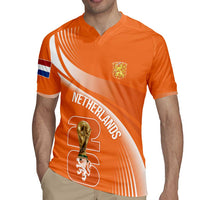 Netherlands Custom Orange Lions WC2026 Rugby Jersey - Wonder Print Shop