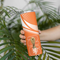 Netherlands Custom Orange Lions WC2026 Skinny Tumbler - Wonder Print Shop