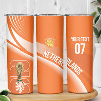 Netherlands Custom Orange Lions WC2026 Skinny Tumbler - Wonder Print Shop