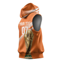 Netherlands Custom Orange Lions WC2026 Sleeveless Hoodie - Wonder Print Shop