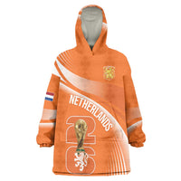 Netherlands Custom Orange Lions WC2026 Wearable Blanket Hoodie - Wonder Print Shop