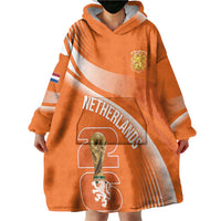 Netherlands Custom Orange Lions WC2026 Wearable Blanket Hoodie - Wonder Print Shop