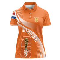 Netherlands Custom Orange Lions WC2026 Women Polo Shirt - Wonder Print Shop